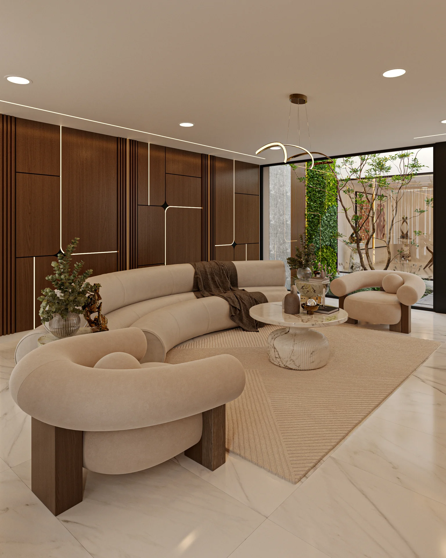 Tapalpa 01 · Sala & Jardín Interior