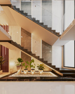 <img src=“image.jpg” alt="Escaleras triple altura, con mármol y diseño moderno" title="Escaleras triple altura, con mármol y diseño moderno" />